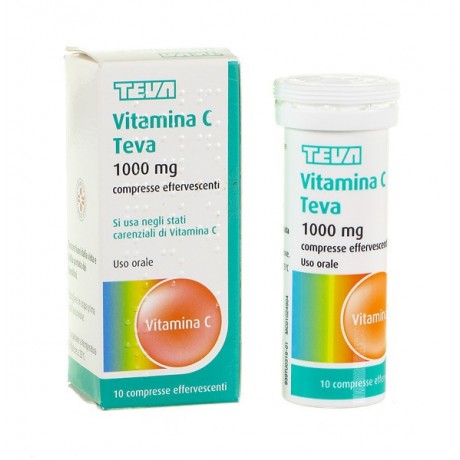 Vitamina C Teva 10 Compresse Effervescente 1g