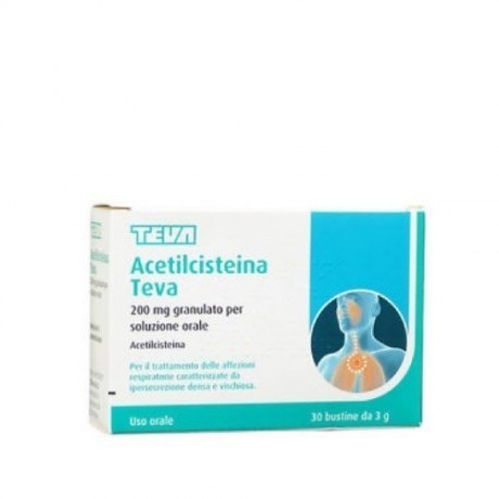 Acetilcisteina Teva 30 Buste 200mg