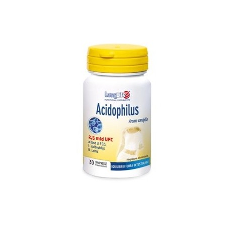 Longlife Acidophilus 30 Tavolette Masticabili