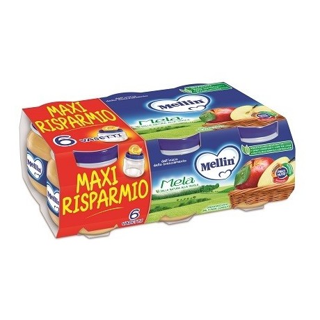 Mellin Omogeneizzato Mela 100 g 6 Pezzi