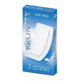Garza Compressa Prontex Soft Pad Autoadesiva 10x20cm 2 Pezzi