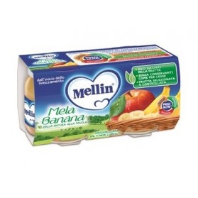 Mellin Omogeneizzato Mela Banana 100 g 2 Pezzi