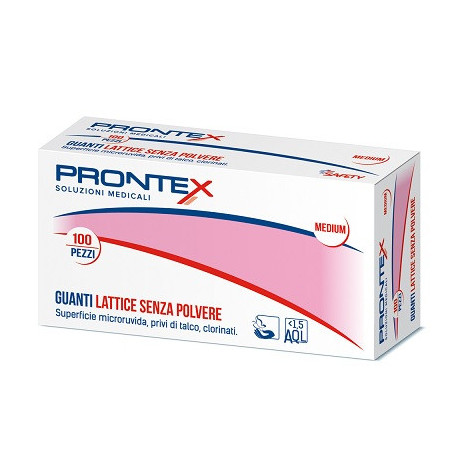 Guanto Prontex Lattice Senza Amido Misura Media 100 Pezzi