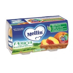 Mellin Omogeneizzato Pesca Mela 100 g 2 Pezzi