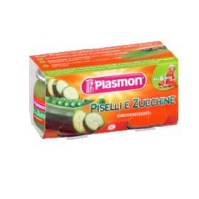 Plasmon Omogeneizzato Piselli Zucchine 80 g X 2 Pezzi