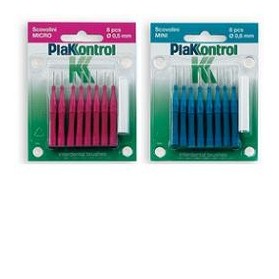 Plakkontrol Scovolino Mini 0,6 Mm 8 Pezzi + Manico