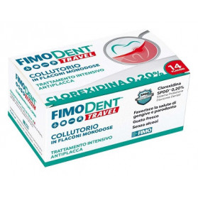 Fimodent Travel Collutorio Clorexidina Spdd 0,20% 14 Flaconcini Monodose 10 ml