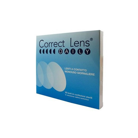 Correct Lens Daily Lenti Contatto Monouso Giornaliere Diottrie 3,00 30 Pezzi