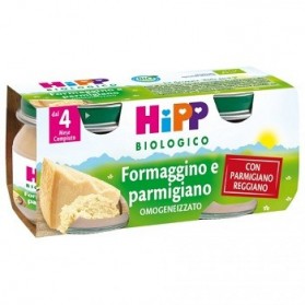 Hipp Biologico Omogeneizzato Formaggino E Parmigiano 80 g 2 Vasetti