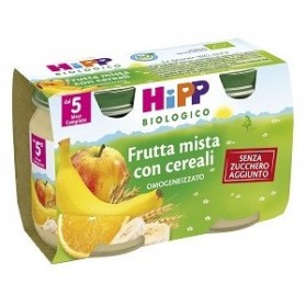 Hipp Biologico Omogeneizzato Frutta Cereali 125 g 2 Pezzi