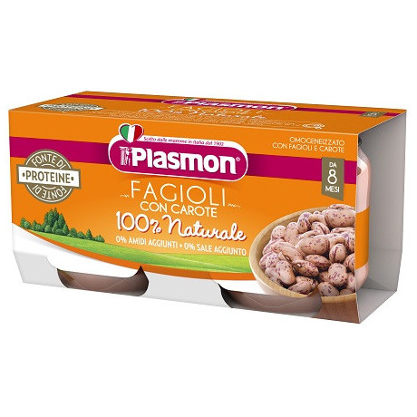 Plasmon Omog Fagioli Borl2x80g