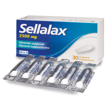 Sellalax 2500mg Supposte Glic 30pz