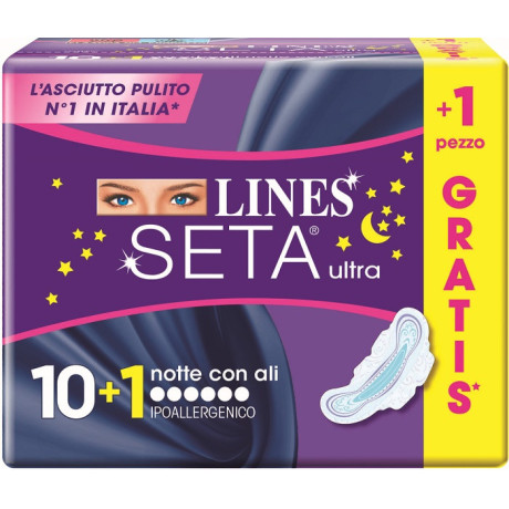 Lines Seta Ultra Notte 10+1pz