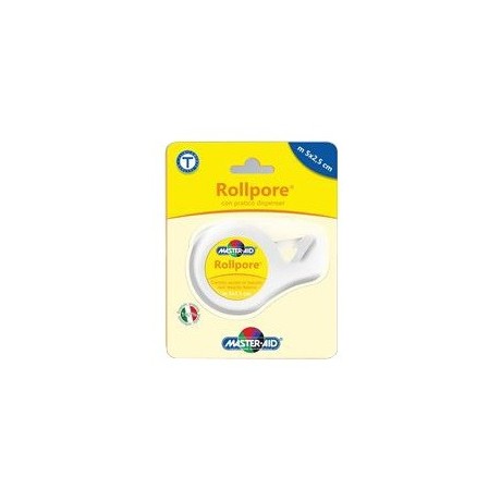 Cerotto In Rocchetto Master-aid Rollpore Tessuto Non Tessutocon Dispenser 5x2,5cm