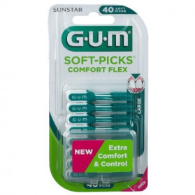 Gum Soft Pick Comfort Flex Scovolino Interdentale 40 Pezzi