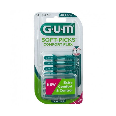 Gum Soft Pick Comfort Flex Scovolino Interdentale 40 Pezzi