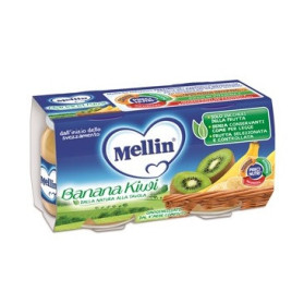 Mellin Omogeneizzato Banana Kiwi 100 g 2 Pezzi