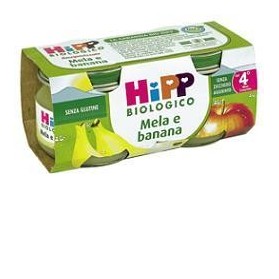 Hipp Biologico Omogeneizzato Mela Banana 80 g 2 Pezzi