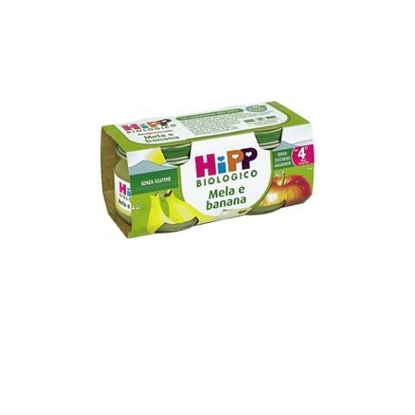 Hipp Biologico Omogeneizzato Mela Banana 80 g 2 Pezzi