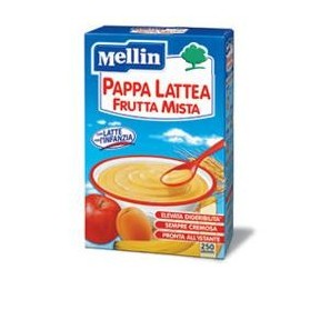 Mellin Pappa Latte Frutta 250 g Nuovo Formato