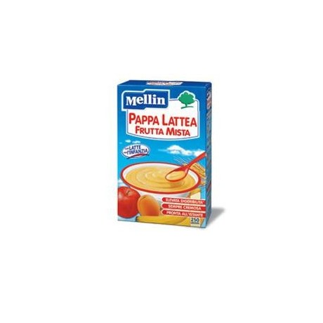 Mellin Pappa Latte Frutta 250 g Nuovo Formato