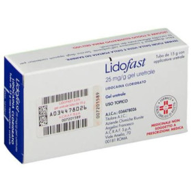 Lidofast Gel Uretrale 2,5% 15g