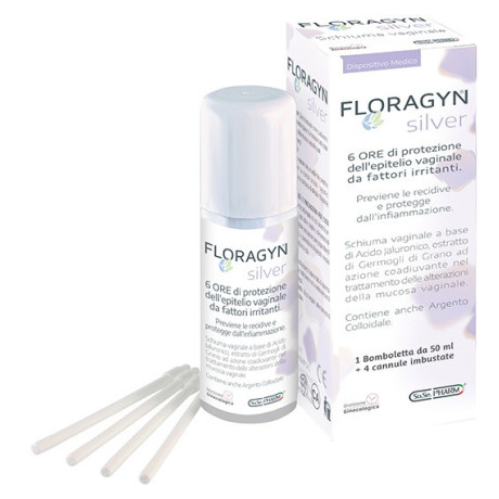 Floragyn Silver Schiuma Vaginale Con Argento Colloidale 50 ml