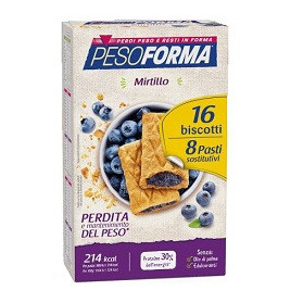 Pesoforma Biscotti Mirtilli 8 Pasti 16 Biscotti