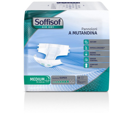 Soffisof Air Dry Pannolino Mutanda Ali Medium Super 8 Gocce