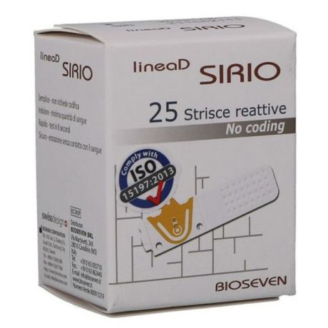 Linea D Sirio Glicemia 25 Strisce