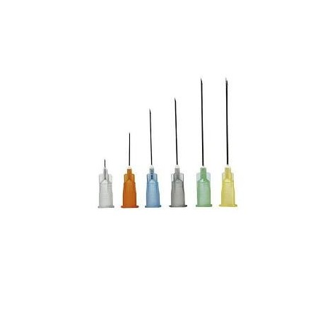 Ago Sterile Pic In Blister Singolo Cono Luer Lock Gauge21 0,60x25mm Codice Colore Blu Chiaro 100 Pezzi