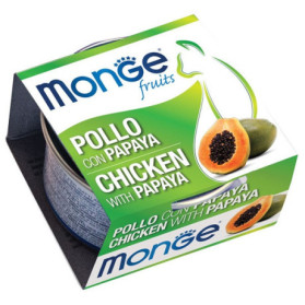 Monge Fruits Pollo Con Papaya 80 g