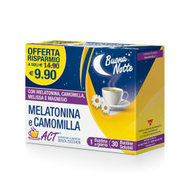 Melatonina Act+camomilla30 Bustine