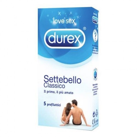 Profilattico Durex Settebello Classico 5 Pezzi