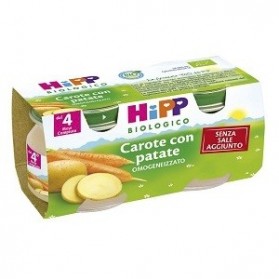 Hipp Biologico Omogeneizzato Carote Patate 80 g 2 Pezzi