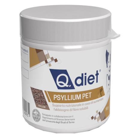 Q Diet Psyllium Pet Fonte Di Fibra Cani/gatti 90g