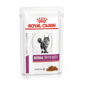 Veterinary Care Nutrition Feline Umido Renal Beef 12 Bustine Da 85 g