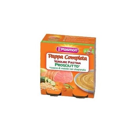 Plasmon Omogeneizzato Pappe Prosciutto Verdura Pastina 190 g X 2 Pezzi