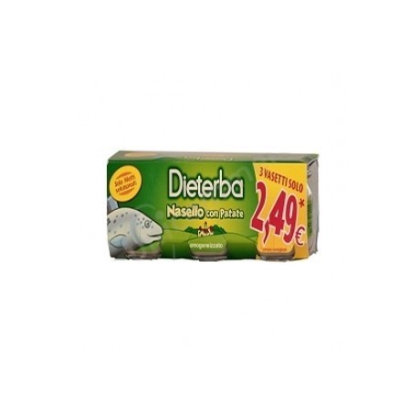 Dieterba Omogeneizzato Nasello 3 Pezzi 80 g