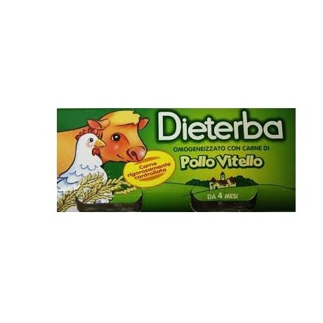 Dieterba Omogeneizzato Vitello Pollo 3 Pezzi 80 g