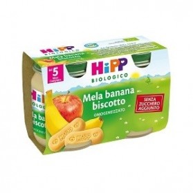 Hipp Biologico Omogeneizzato Mela Banana Biscotto