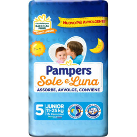 Pampers Sole&luna Junior 15pz