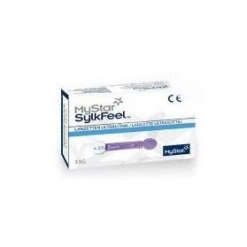 Lancette Pungidito Mystar Sylkfeel Lancets 25 Pezzi 33 Gauge