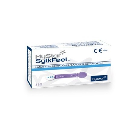 Lancette Pungidito Mystar Sylkfeel Lancets 50 Pezzi 33 Gauge