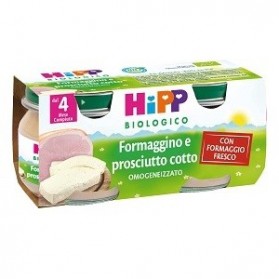 Hipp Biologico Formaggino Prosciutto Cotto 2 Pezzi 80 g