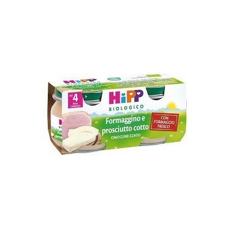 Hipp Biologico Formaggino Prosciutto Cotto 2 Pezzi 80 g