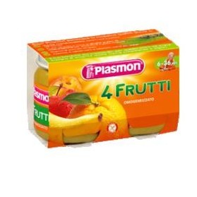 Plasmon Omogeneizzato 4 Frutti 2 X 104 g
