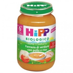 Hipp Bio Pappa Fantasia Di Verdure/pollo/riso 190 g