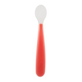 Chicco Cucchiaio Morbido Silicone 6m+ Rosso Up