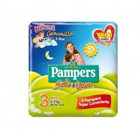 Pannolino Per Bambino Pampers Sole & Luna Midi 20 Pezzi